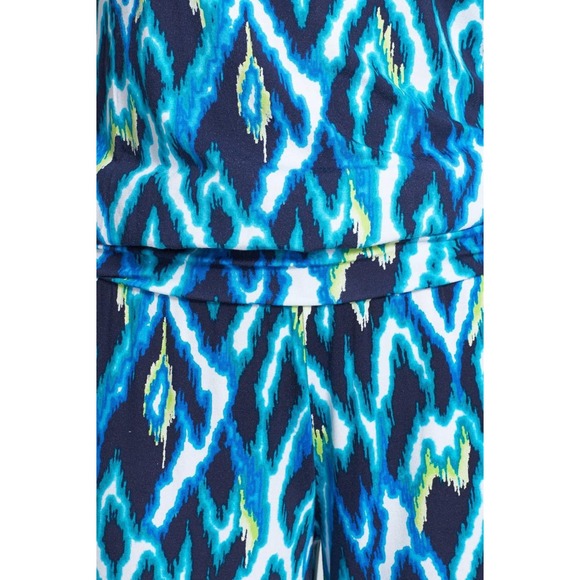 Tart Sleeveless Megan Printed Jumpsuit - Abstract - Blue Multi/Blue - Picture 4 of 14